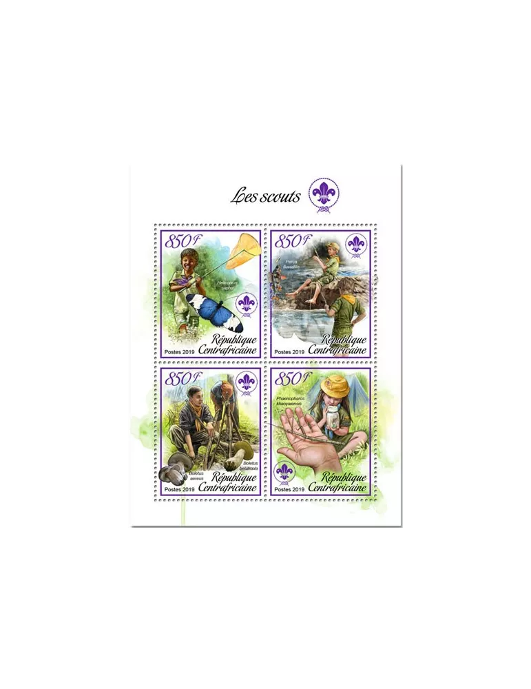 n° 6121/6124 - Timbre CENTRAFRIQUE Poste
