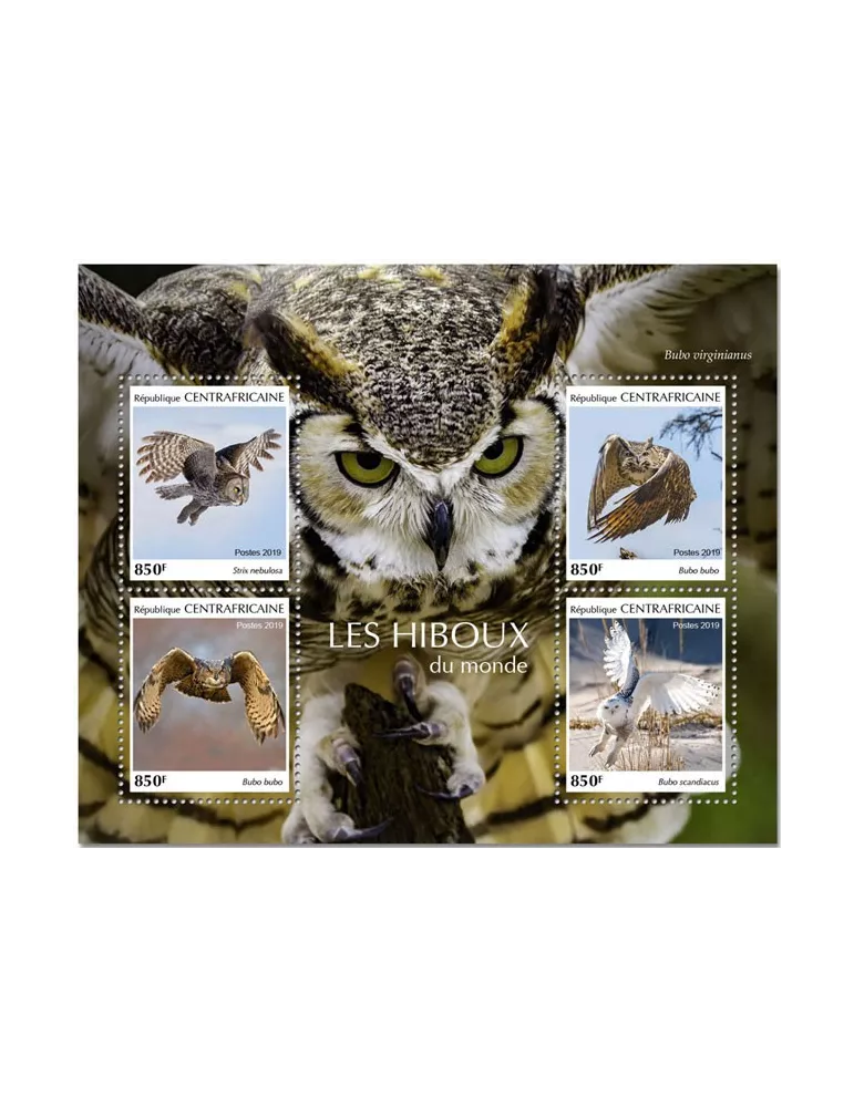 n° 6157/6160 - Timbre CENTRAFRIQUE Poste