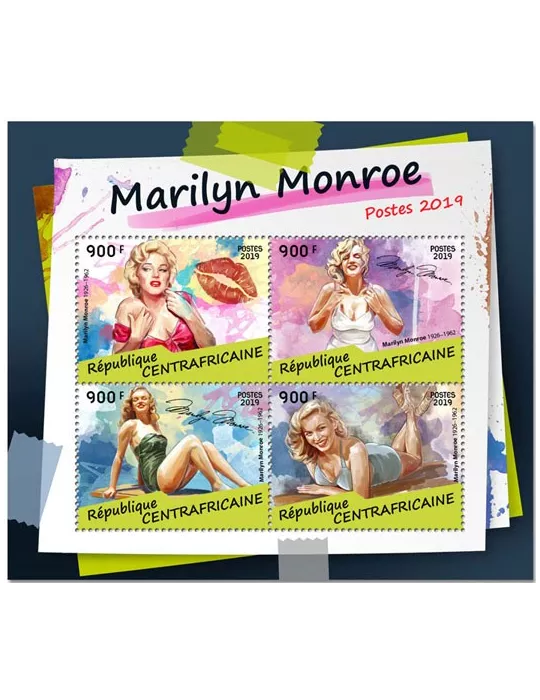 n° 6193/6196 - Timbre CENTRAFRIQUE Poste