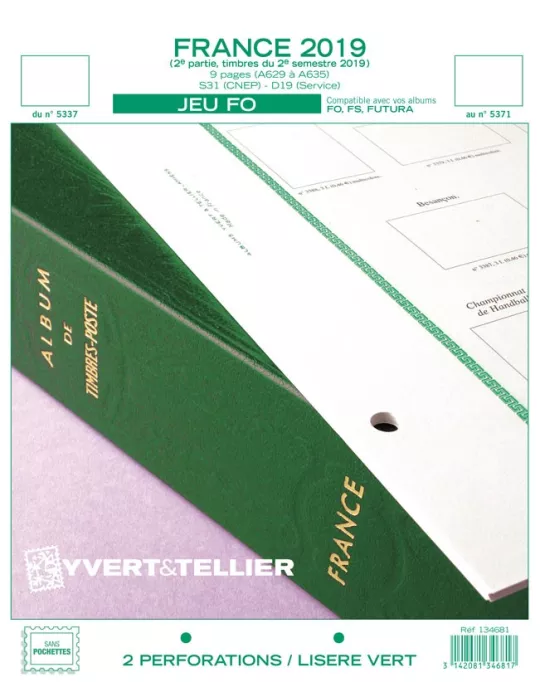 FRANCE FO : 2019 - 2E SEMESTRE (JEUX SANS POCHETTES)