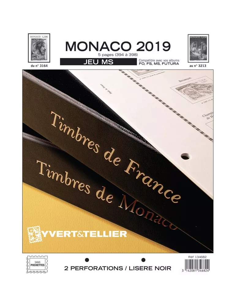 MONACO MS : 2019 (JEUX SANS POCHETTES)