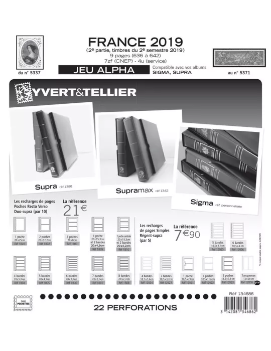 FRANCE ALPHA : 2019 - 2E SEMESTRE (JEUX SANS POCHETTES)