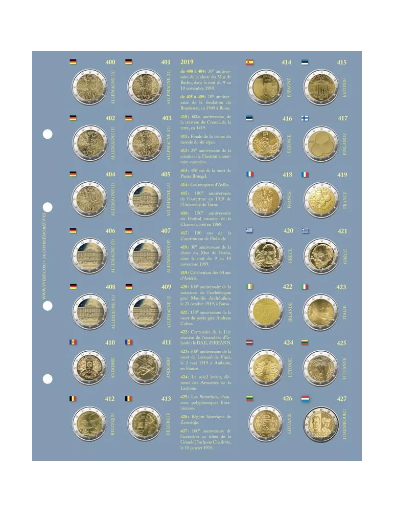 Recharges 2€ COMMÉMORATIFS (2019)