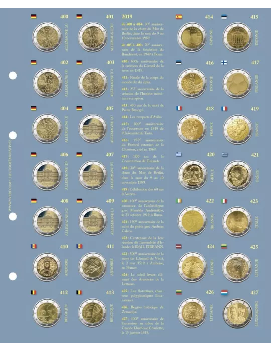 Recharges 2€ COMMÉMORATIFS (2019)