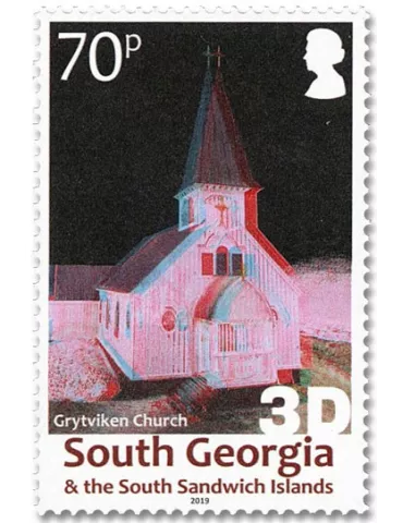 n° 708/711 - Timbre GEORGIE DU SUD Poste