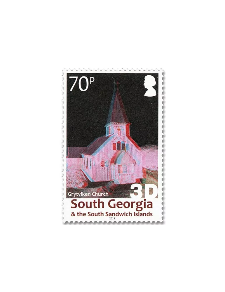 n° 708/711 - Timbre GEORGIE DU SUD Poste