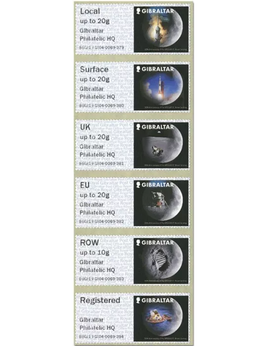n° 99/104 - Timbre GIBRALTAR Timbres de distributeurs