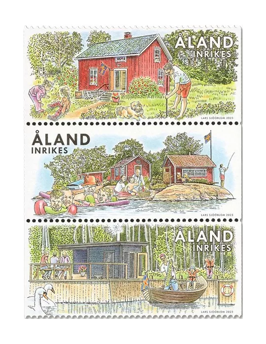 n° 539/541 - Timbre ALAND Poste