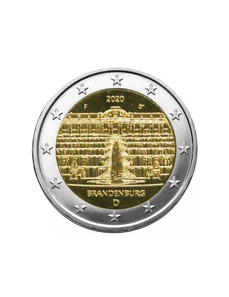 2 EURO COMMEMORATIVE 2020 : ALLEMAGNE - Presidence du BRANDEBOURG au Bundesrat (5 pièces)