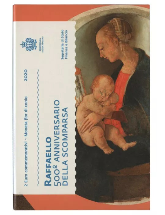 BU : 2 EURO COMMEMORATIVE 2020 : SAINT-MARIN (500 ANS DE LA MORT DE RAPHAEL)