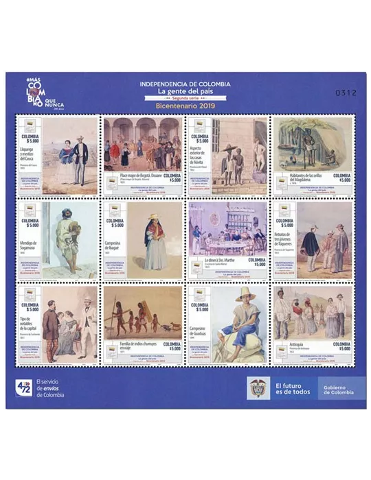 n° 2004/2015 - Timbre COLOMBIE Poste