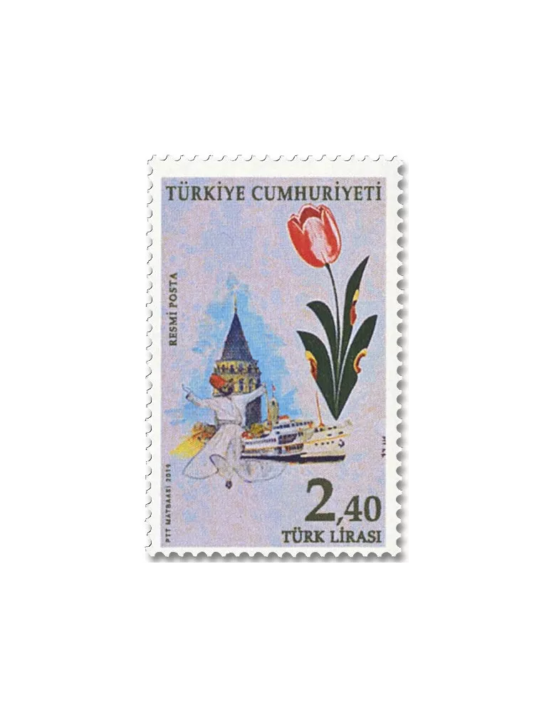 n° 389/390 - Timbre TURQUIE Service