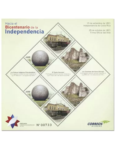 n° 75 - Timbre COSTA RICA Blocs et feuillets