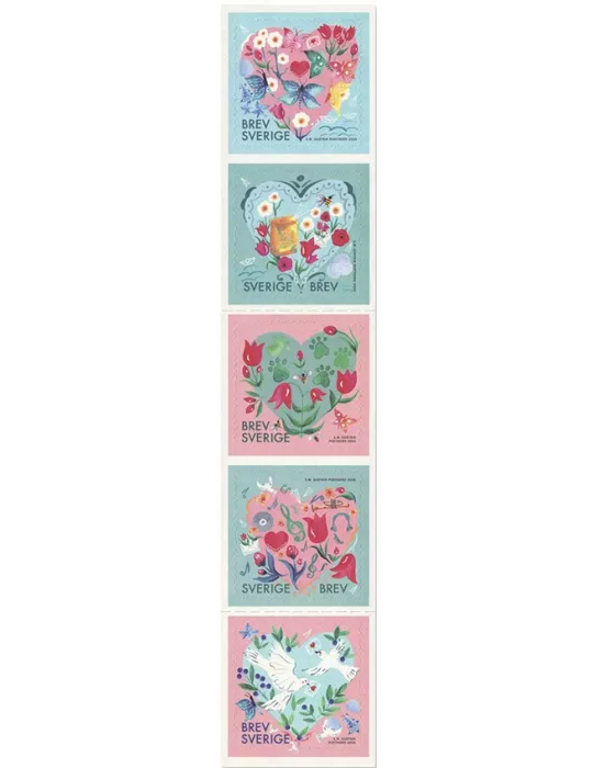 n°3289/3293 - Timbre SUEDE Poste