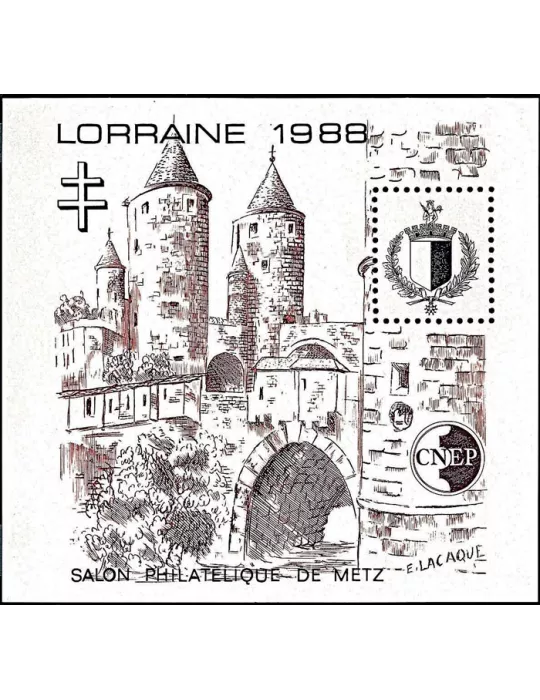 n° 9a - Timbre France CNEP (Non dentelé)