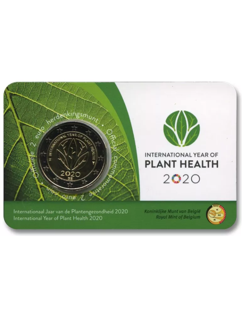 BU : 2 EURO COMMEMORATIVE 2020 : BELGIQUE - SANTE DES VEGETAUX (Version flamande)