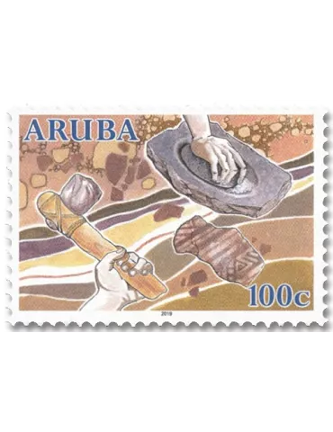 n° 1075/1078 - Timbre ARUBA Poste