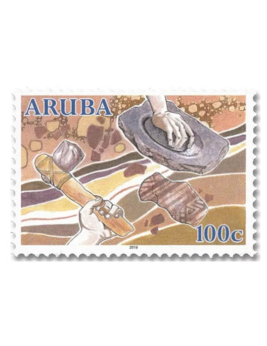 n° 1075/1078 - Timbre ARUBA Poste