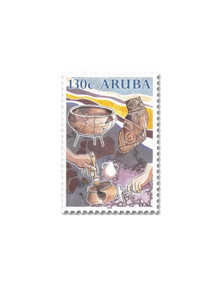 n° 1075/1078 - Timbre ARUBA Poste