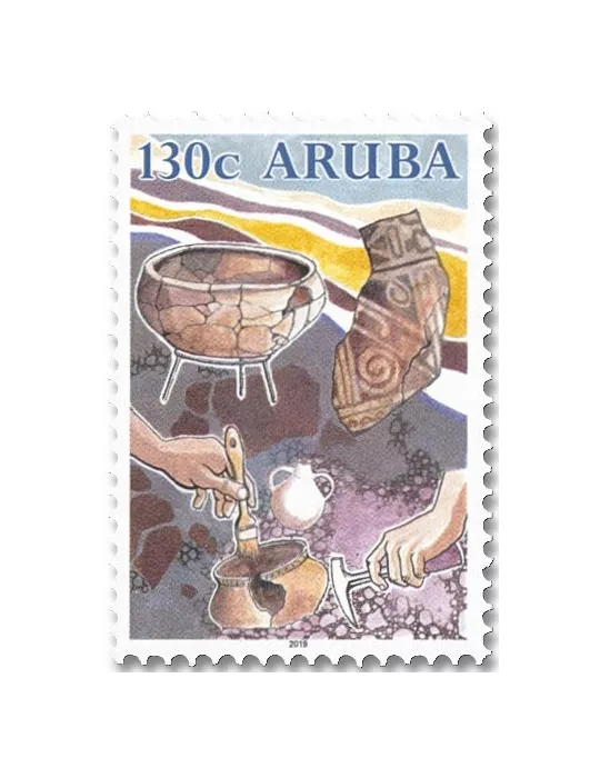 n° 1075/1078 - Timbre ARUBA Poste