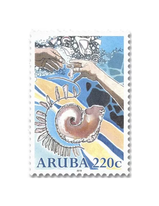 n° 1075/1078 - Timbre ARUBA Poste