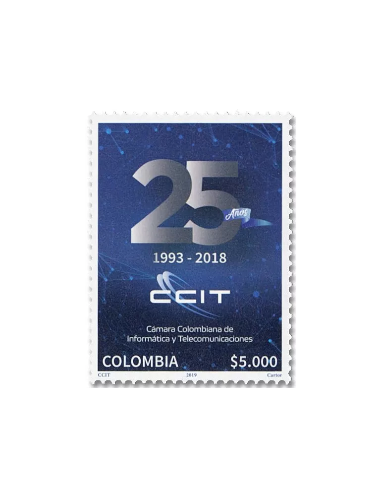 n° 2037 - Timbre COLOMBIE Poste