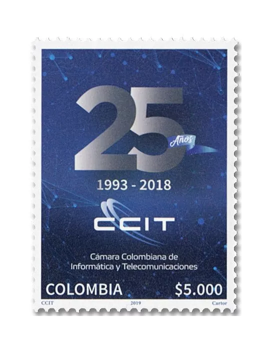 n° 2037 - Timbre COLOMBIE Poste