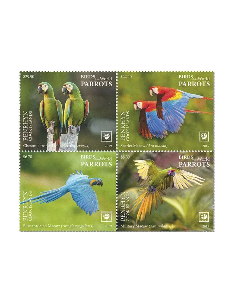 n° 626A/629A - Timbre PENRHYN Poste