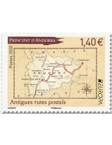 n° 844 - Timbre ANDORRE Poste