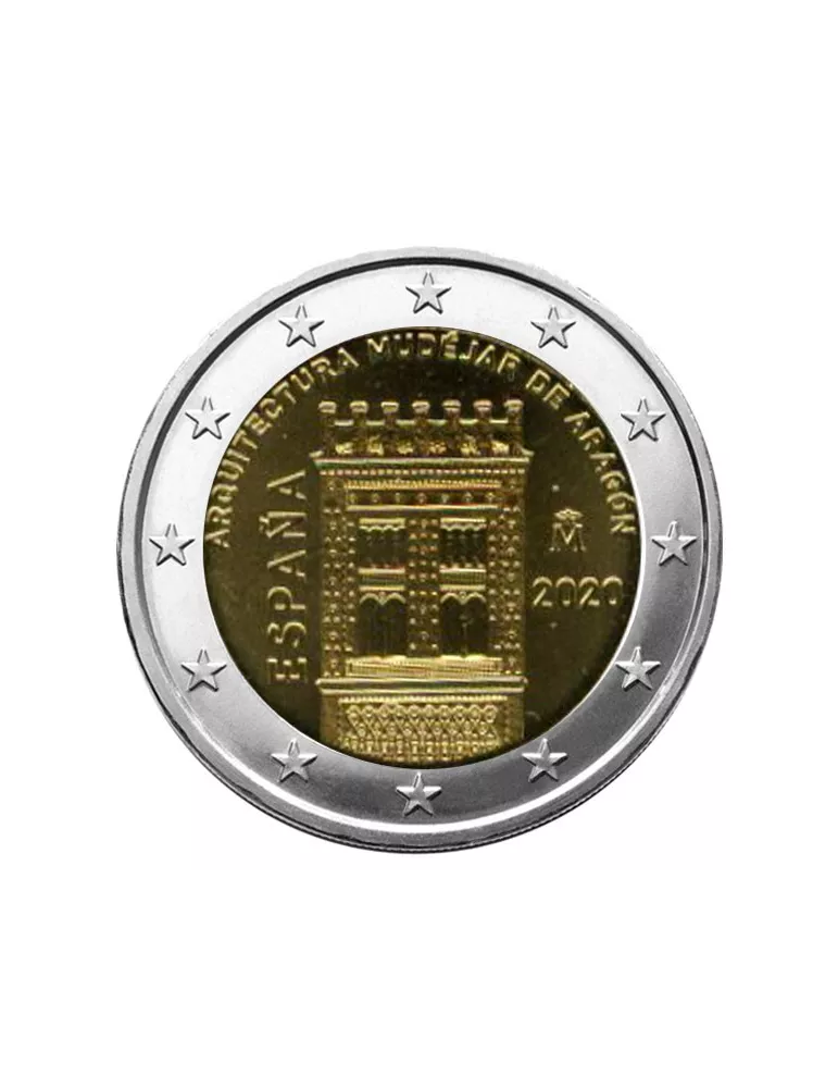 2 EURO COMMEMORATIVE 2020 : ESPAGNE (ARCHITECTURE MUDEJARE D´ARAGON)