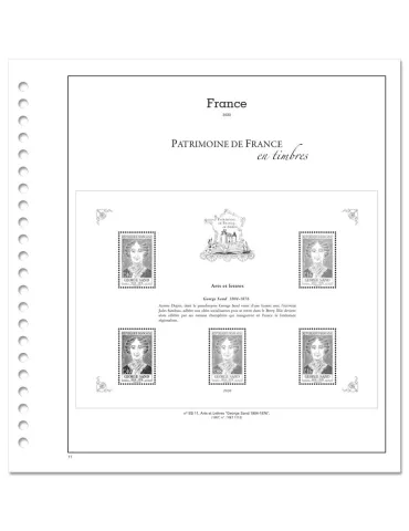 PATRIMOINE DE FRANCE EN TIMBRES SC : 2020 (JEUX AVEC POCHETTES) 2