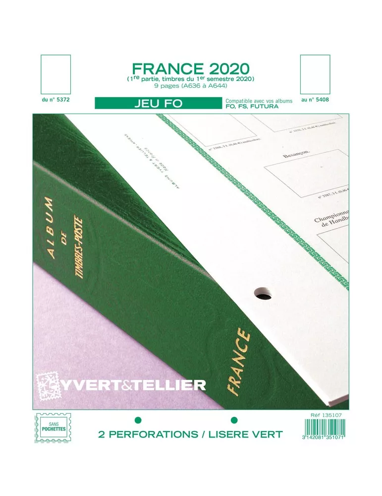 FRANCE FO : 2020 - 1ER SEMESTRE (JEUX SANS POCHETTES)