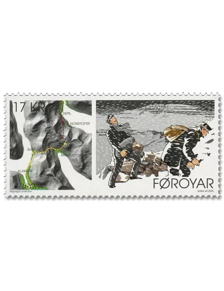 n° 975/976 - Timbre ILE FEROE Poste (EUROPA)