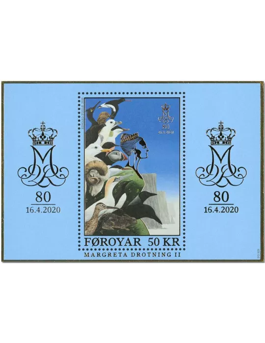 n° F974 - Timbre ILE FEROE Poste