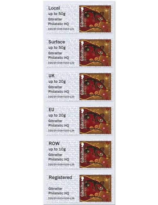 n° 108 - Timbre GIBRALTAR Timbres de distributeurs