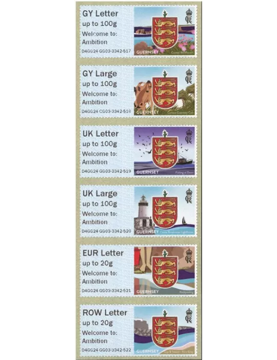 n° 133 - Timbre GUERNESEY Timbres de distributeurs