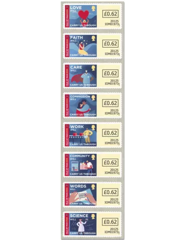 n° 37/44 - Timbre ILE DE MAN Timbres de distributeurs