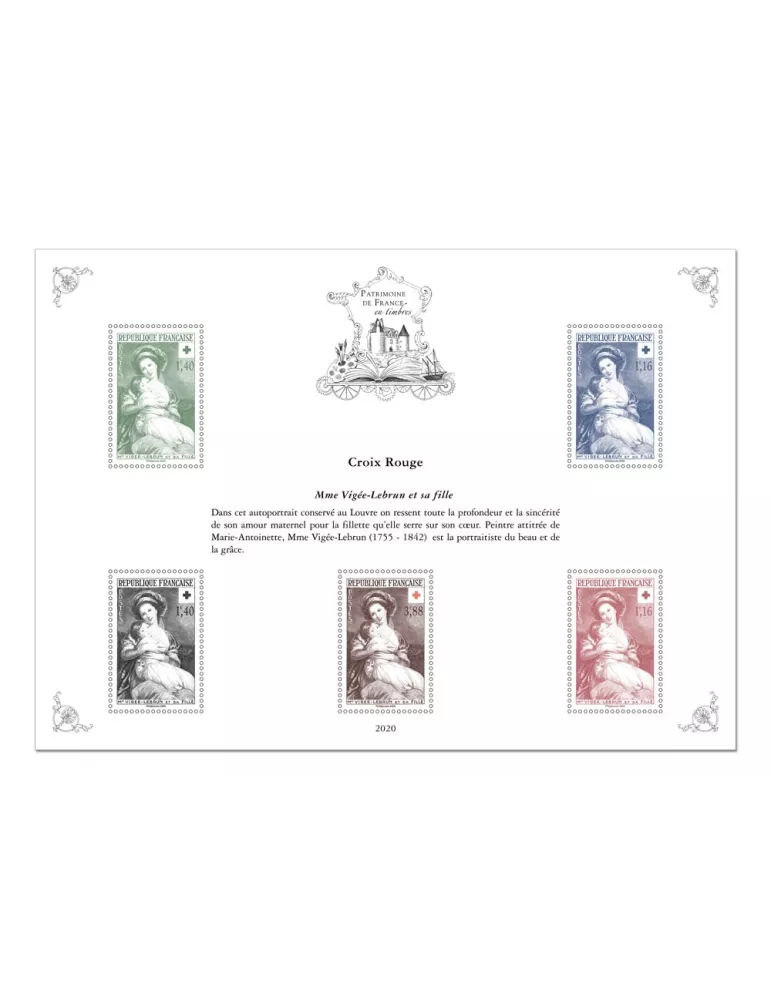 Blocs PATRIMOINE DE FRANCE EN TIMBRES (2020)