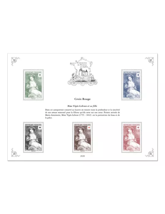 Blocs PATRIMOINE DE FRANCE EN TIMBRES (2020)