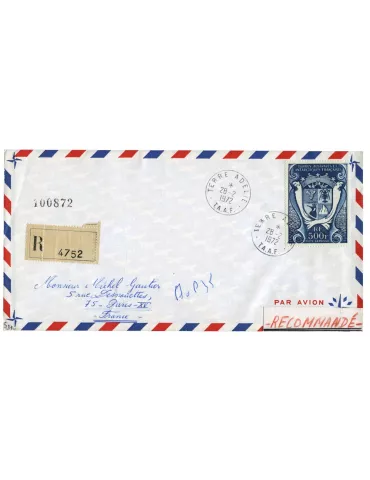 n° 21 obl. sur lettre - Timbre TAAF Poste aérienne