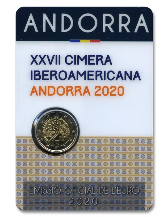 BU : 2 EURO COMMEMORATIVE 2020 : ANDORRE (XVII Sommet Ibérico-Americain à Andorre)