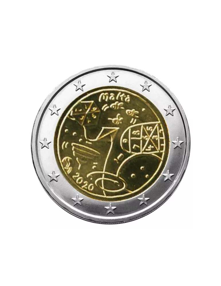 2 EURO COMMEMORATIVE 2020 : MALTE (Jeux Games-Children in Solidarity)