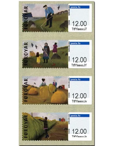 n° 61/64 - Timbre ILE FEROE Timbres de distributeurs