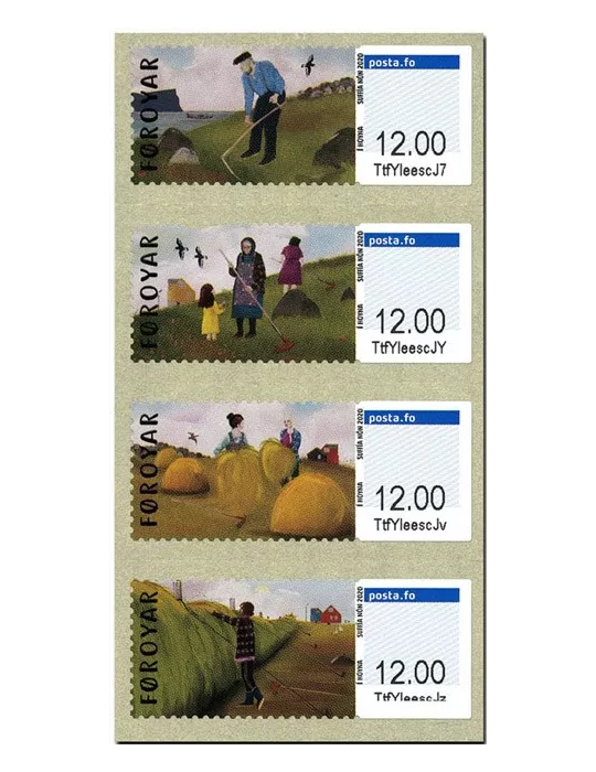 n° 61/64 - Timbre ILE FEROE Timbres de distributeurs