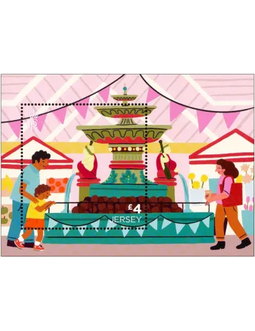 n° 2731/2735 + n° 2730 - Timbre JERSEY Poste 2