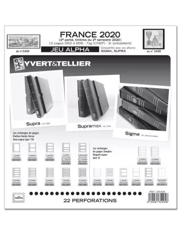 FRANCE ALPHA : 2020 - 2E SEMESTRE (JEUX SANS POCHETTES)