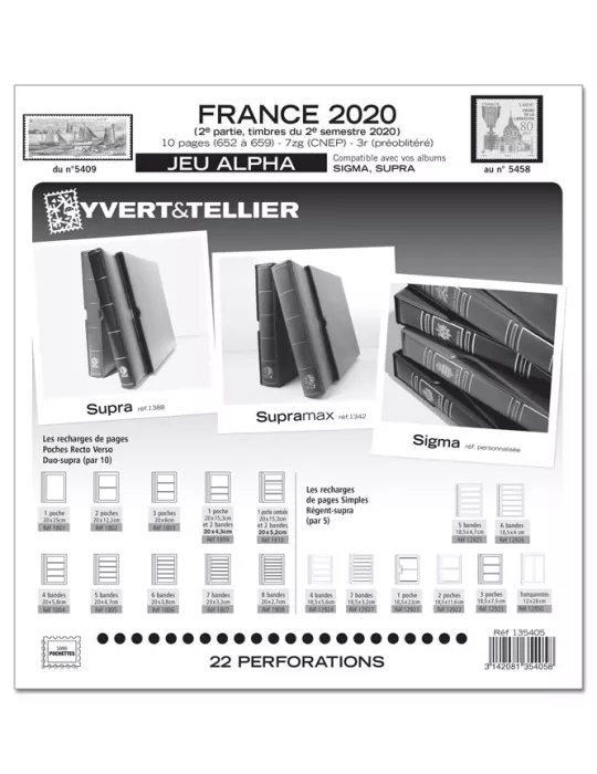 FRANCE ALPHA : 2020 - 2E SEMESTRE (JEUX SANS POCHETTES)
