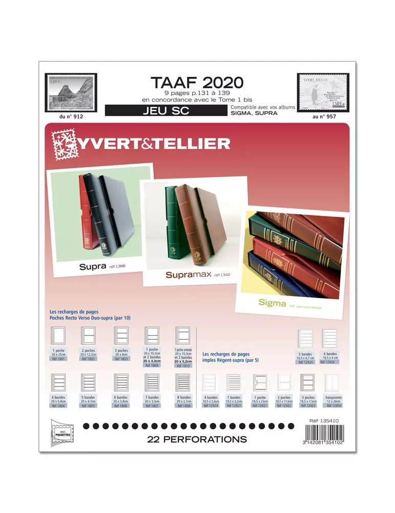 TAAF SC : 2020 (JEUX AVEC POCHETTES)