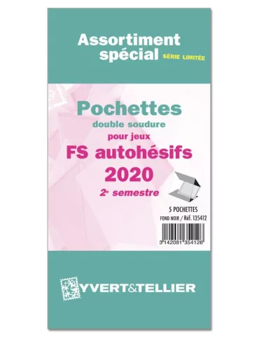 Assortiment de pochettes (double soudure) : 2020 - 2e sem. (Jeux Autoadhésifs)