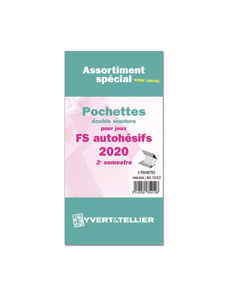 Assortiment de pochettes (double soudure) : 2020 - 2e sem. (Jeux Autoadhésifs)
